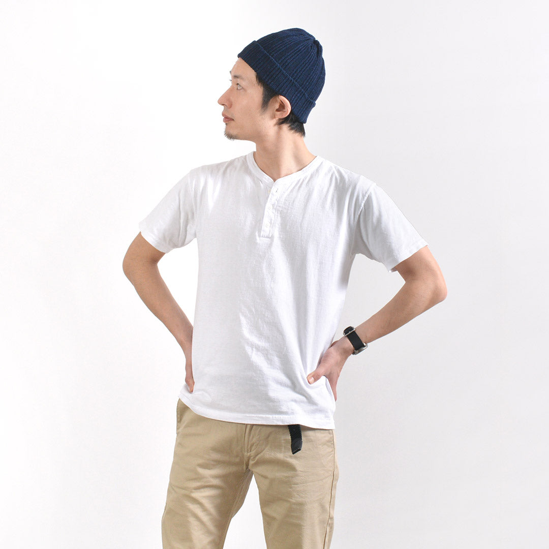 GOOD ON / Short sleeve henley neck T-shirt