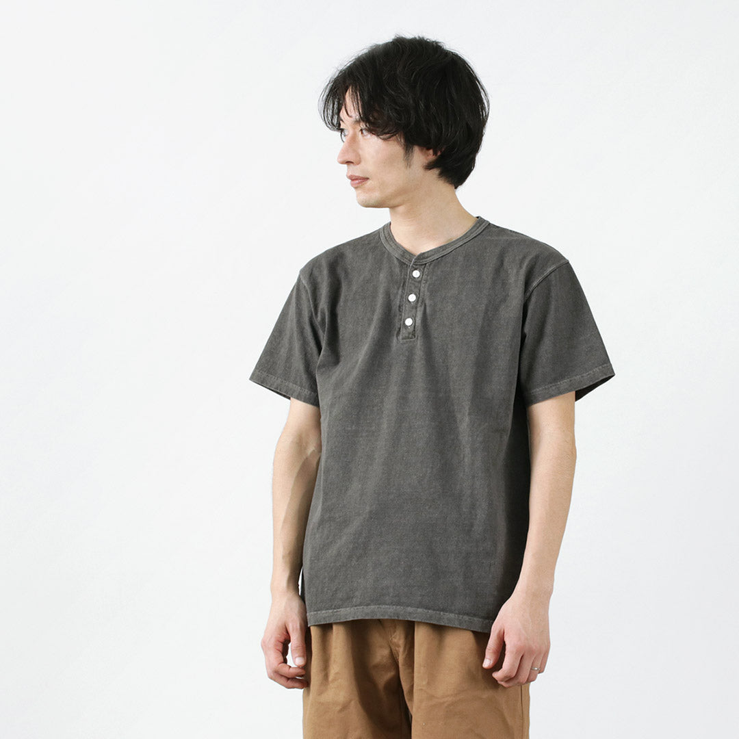 GOOD ON / Short sleeve henley neck T-shirt