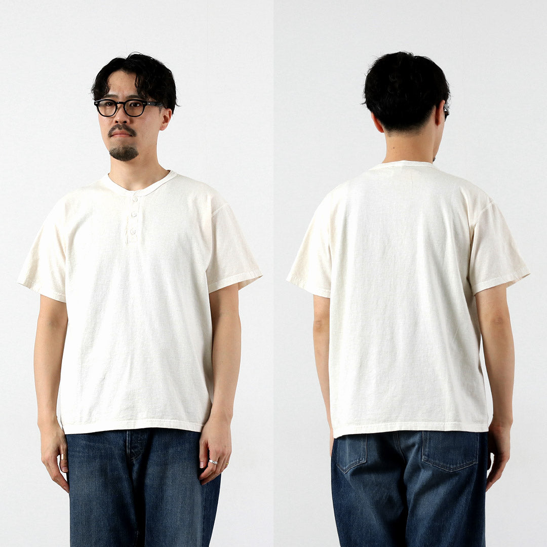 GOOD ON / 短袖亨利领T恤