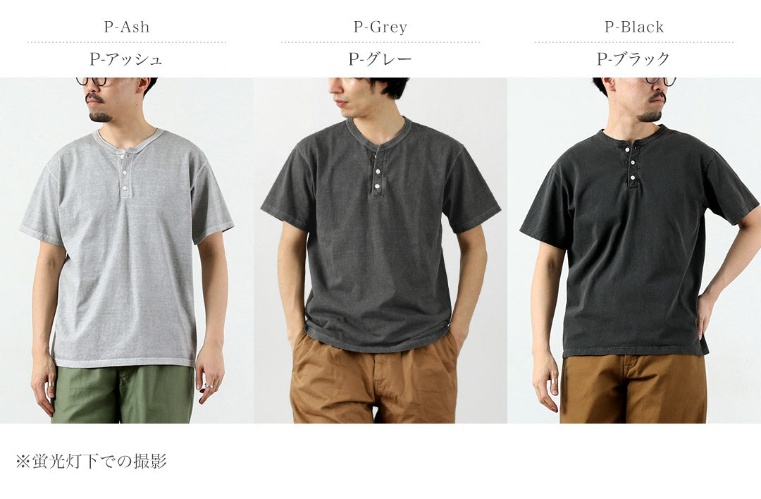 GOOD ON / 短袖亨利领T恤