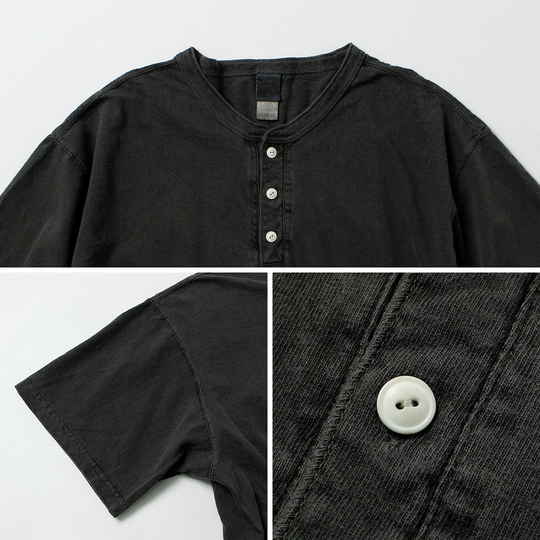 GOOD ON / 短袖亨利领T恤