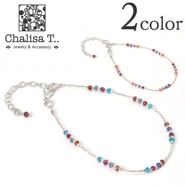 Chalisa T .. / Natural Stone Anklet