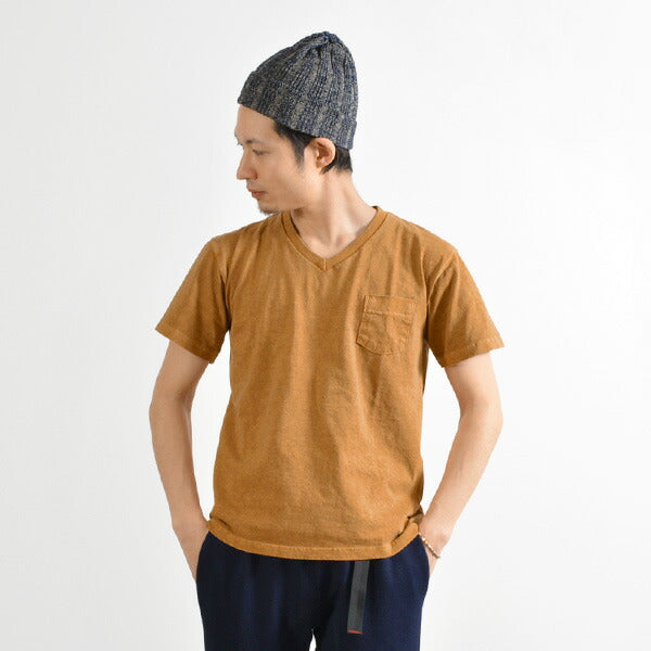 GOOD ON / GOST1408 Short sleeve V-neck pocket T-shirt