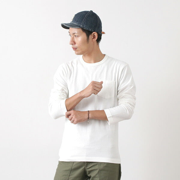 Granges / BR-1106 Jersey Crew Neck L / S Pocket T-shirt