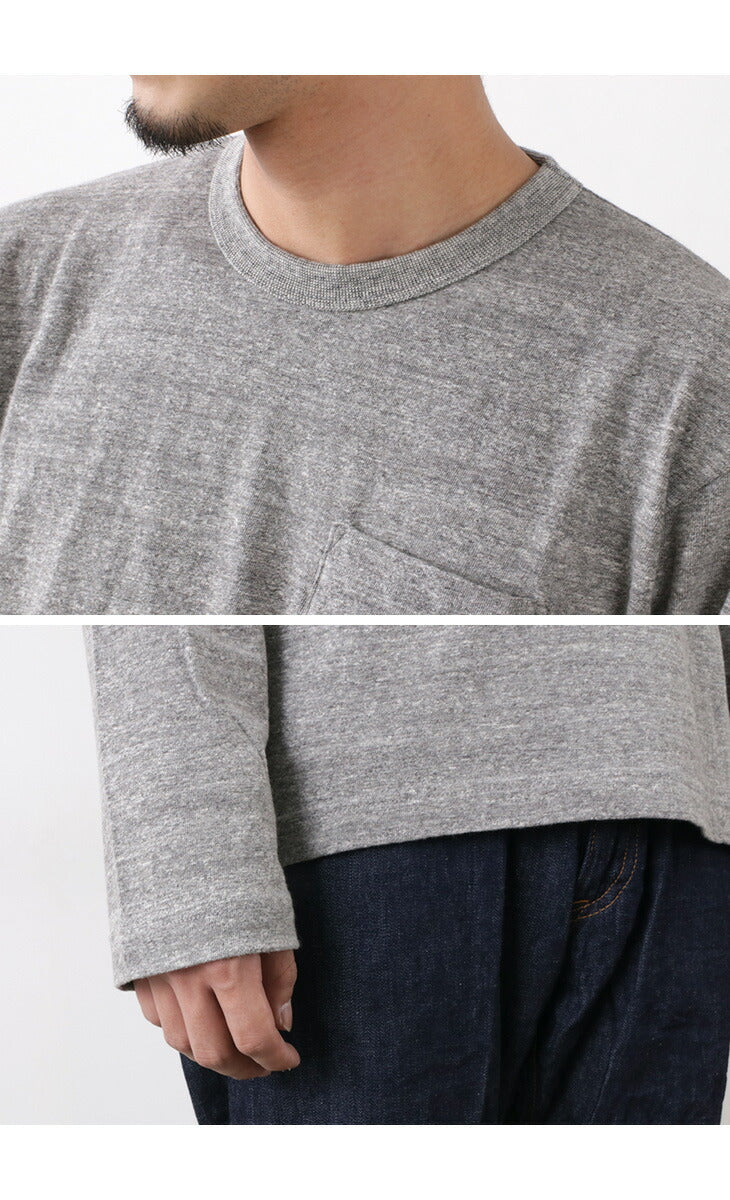 Granges / BR-1106 Jersey Crew Neck L / S Pocket T-shirt