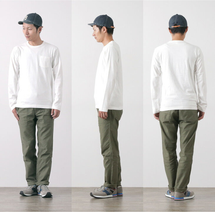 Granges / BR-1106 Jersey Crew Neck L / S Pocket T-shirt