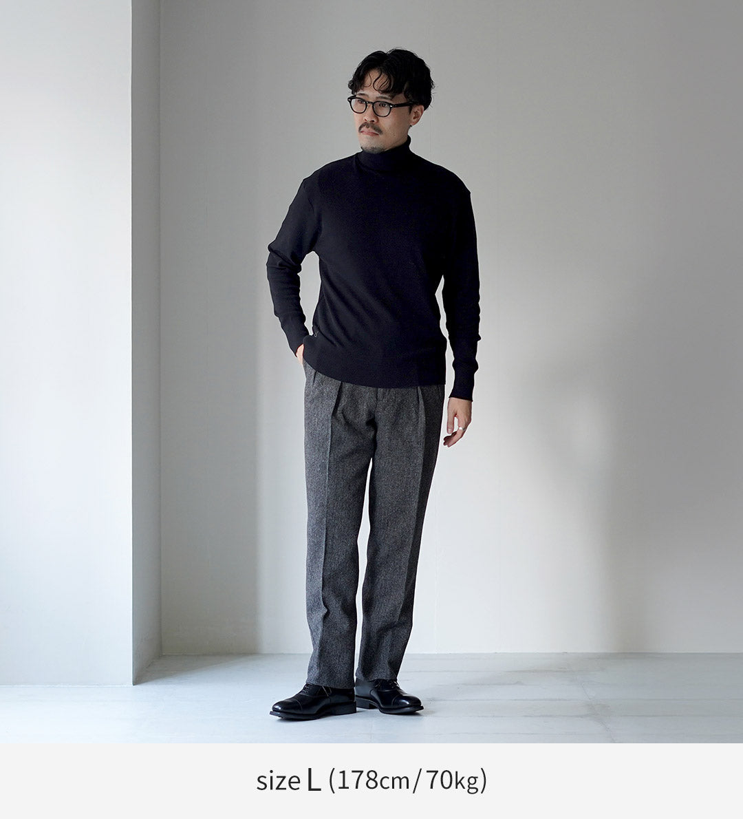 GICIPI / TIGRE 宽松针织和缝制高领衫