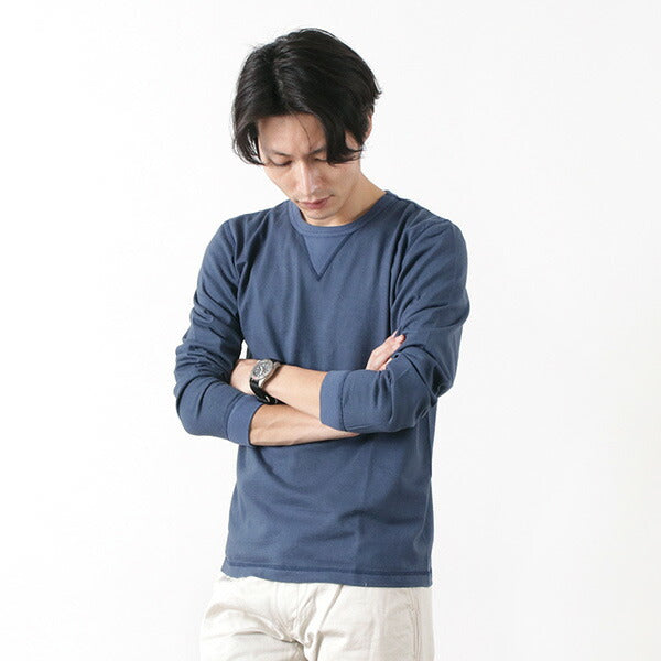 BARNS / COZUN Knit Vintage Long Sleeve Crew Neck T-Shirt