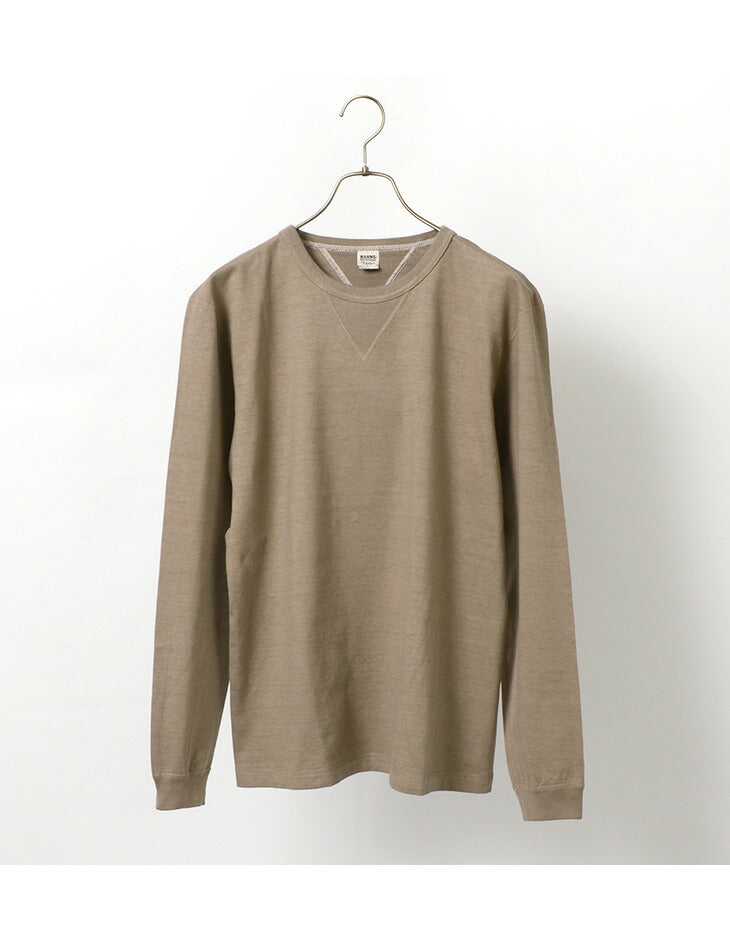 BARNS / COZUN Knit Vintage Long Sleeve Crew Neck T-Shirt