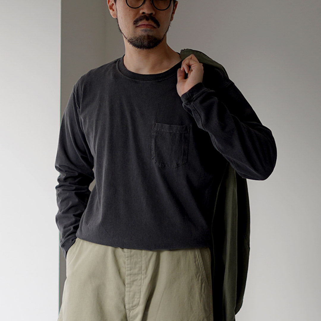 GOOD ON / Long Sleeve Pocket Crew T-Shirt