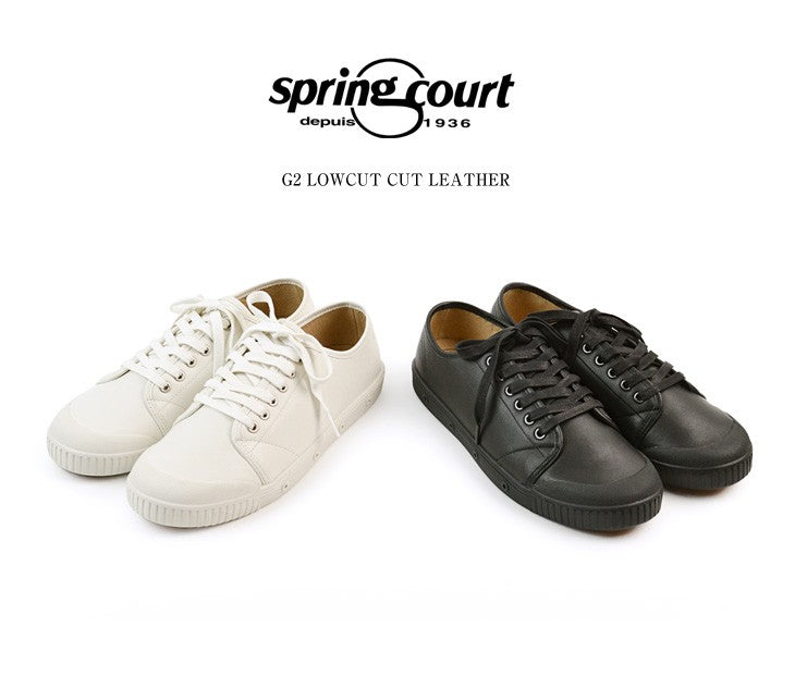 SPRING COURT / G2 Low Cut Leather Sneakers