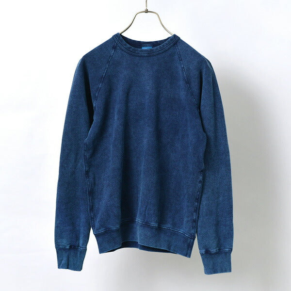 GOOD ON / GOBW101 IS Indigo Raglan Crew Sweatshirt