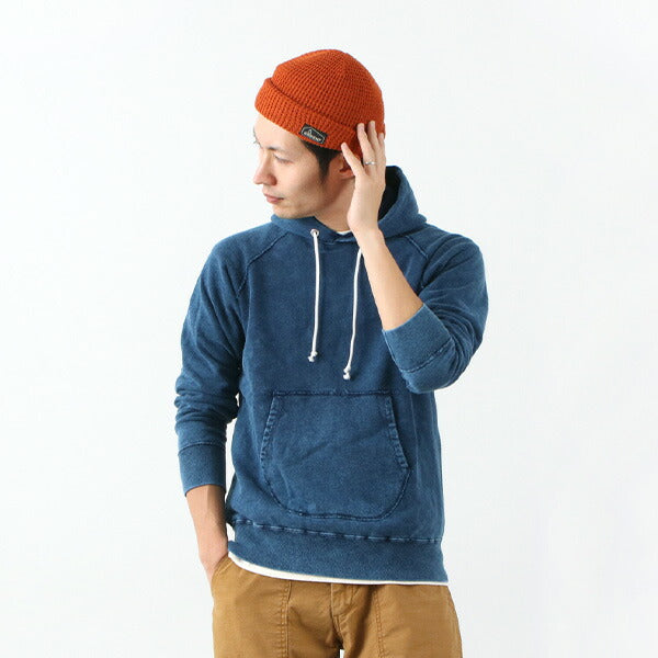 GOOD ON / GOBW1203 IS Indigo Raglan Pullover Hooded Sweatshirt