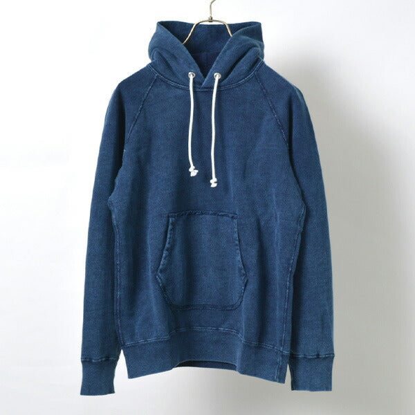 Bon sur / gobw1203 est un sweat à capuche indigo raglan