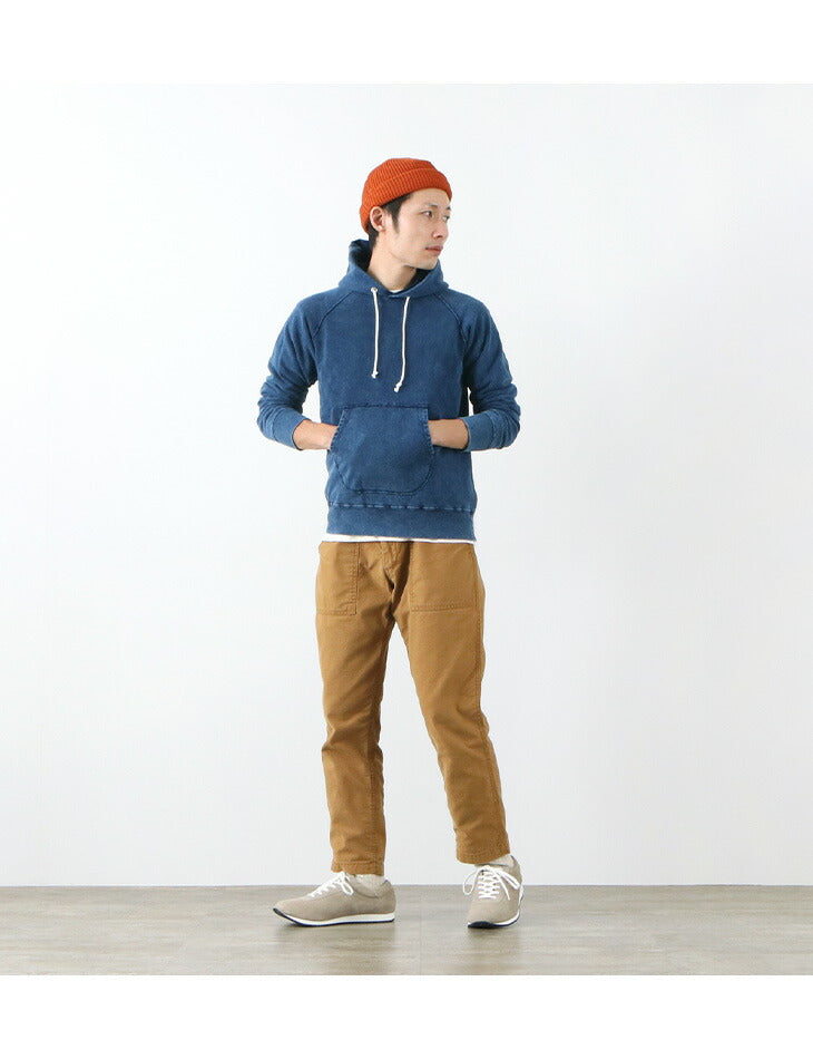 GOOD ON / GOBW1203 IS Indigo Raglan Pullover Hooded Sweatshirt