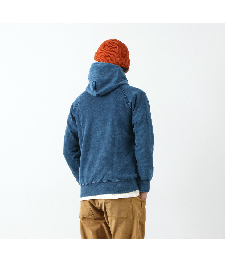 GOOD ON / GOBW1203 IS Indigo Raglan Pullover Hooded Sweatshirt