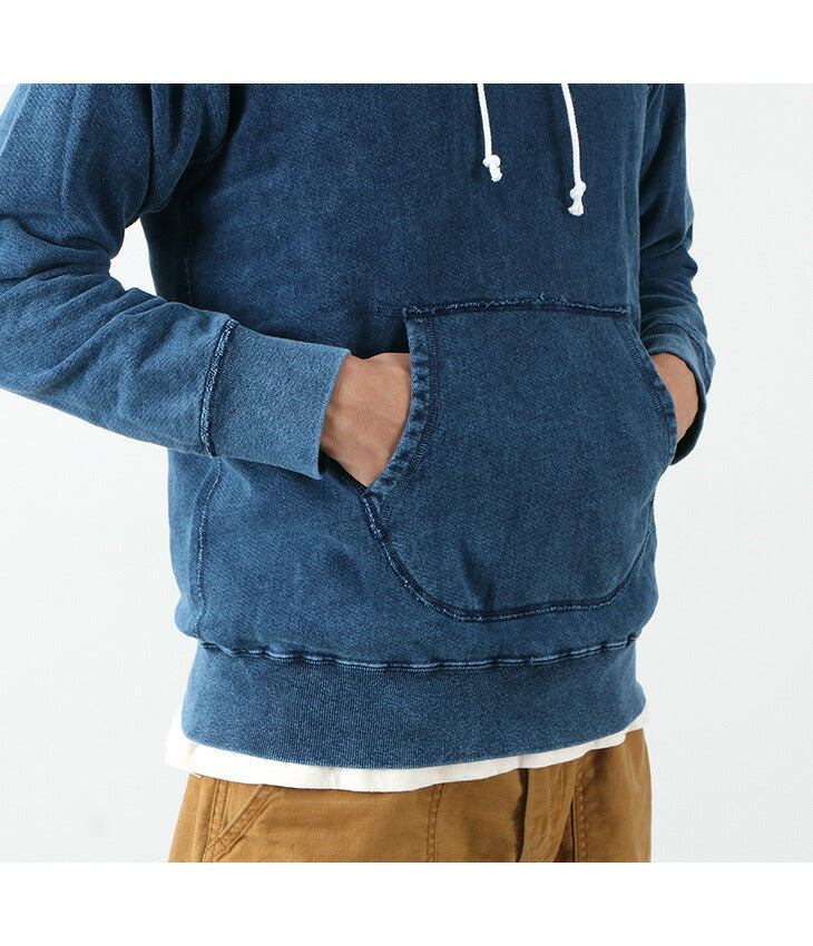 GOOD ON / GOBW1203 IS Indigo Raglan Pullover Hooded Sweatshirt