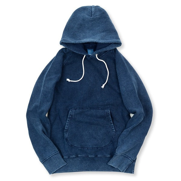 Bon sur / gobw1203 est un sweat à capuche indigo raglan