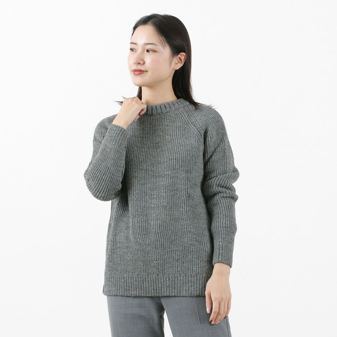 Kerry Woolen Mills / 7G 1PLY Pêcheur Crobib Crew Neck Treen