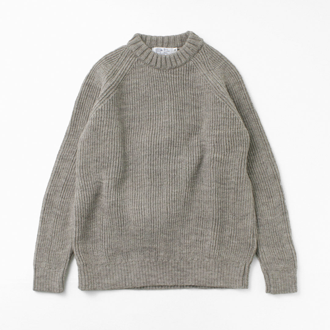 Kerry Woolen Mills / 7G 1PLY Pêcheur Crobib Crew Neck Treen