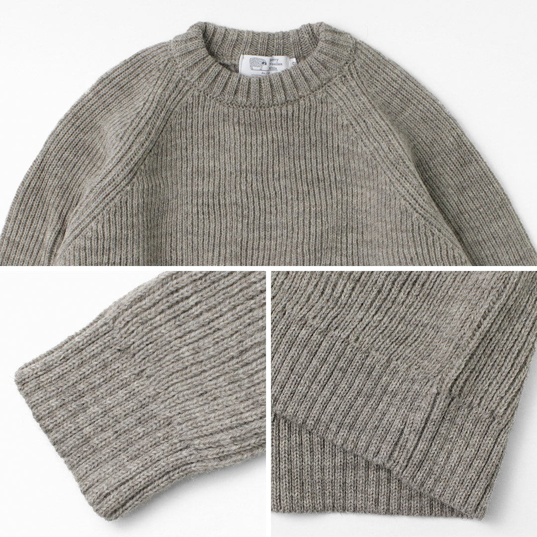 Kerry Woolen Mills / 7G 1PLY Pêcheur Crobib Crew Neck Treen