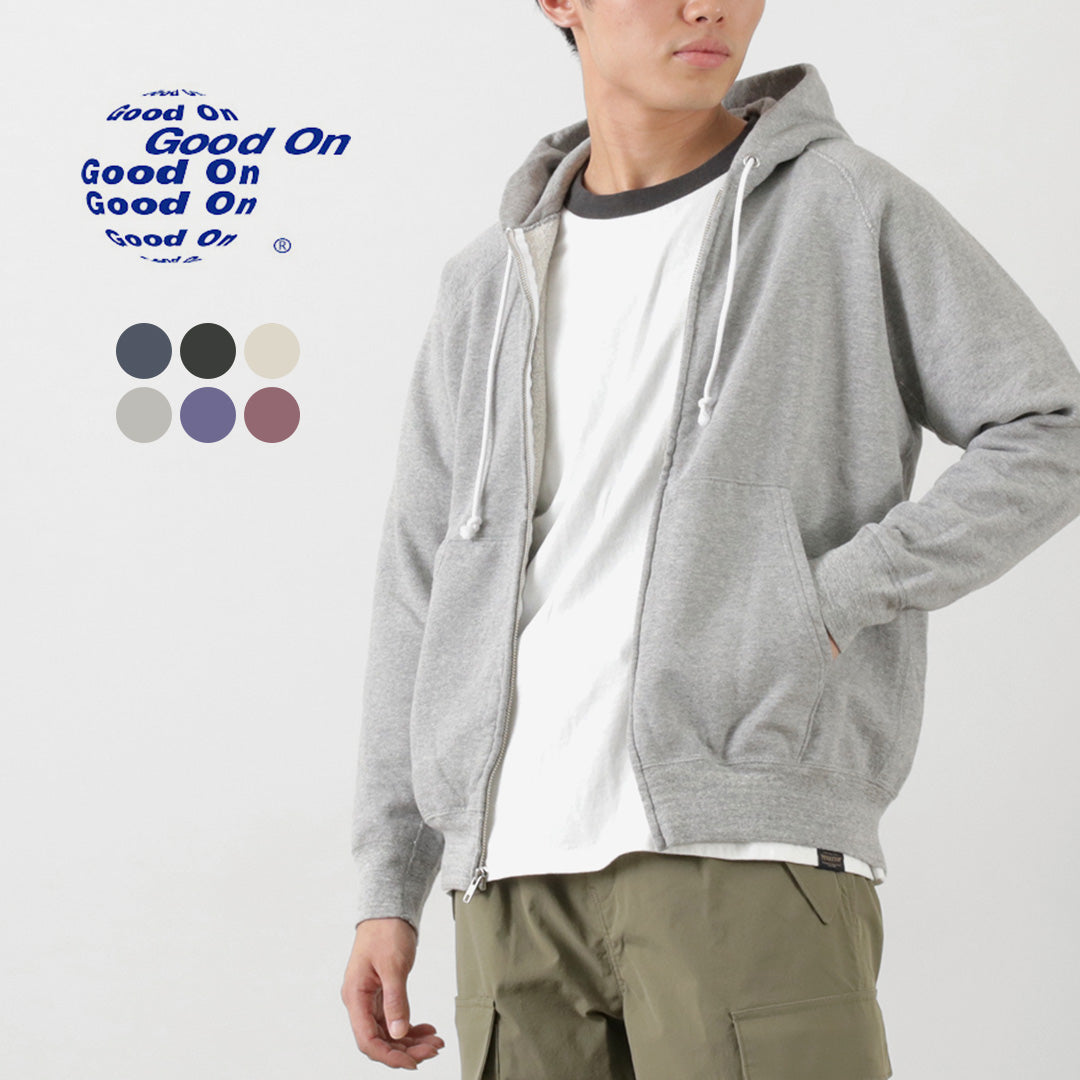 GOOD ON / Raglan Zip Hood Sweatshirt