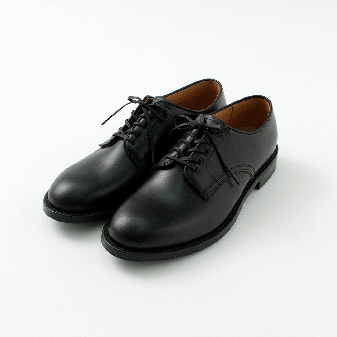 TOWNCRAFT WHEEL ROBE タウンクラフト ウィールローブ 6-EYE PLAIN TOE DERBY SHOES オンオフ兼用可 クロムなめし 本革レザー ポストマンシューズ S U N STORE