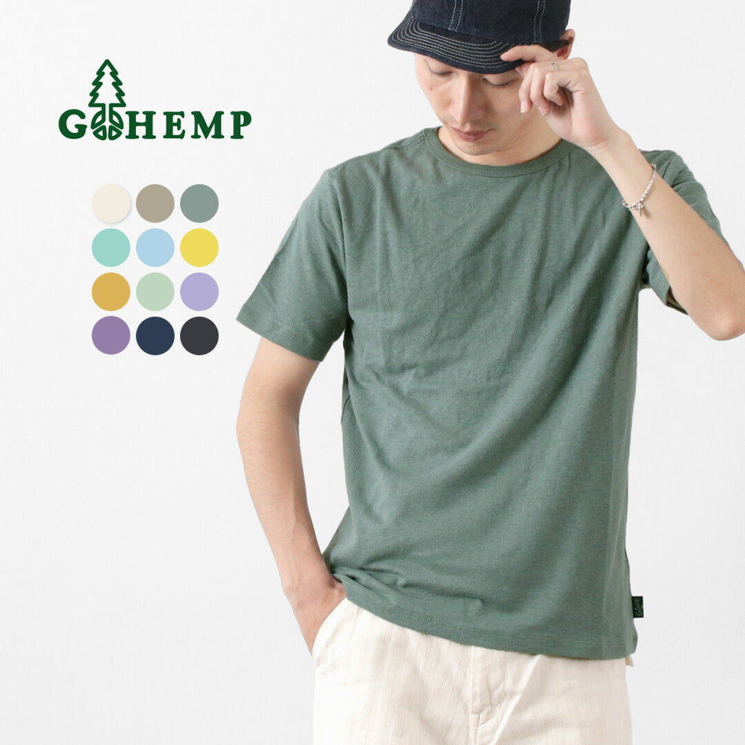 GOHEMP / 기본 짧은 슬리브 티셔츠