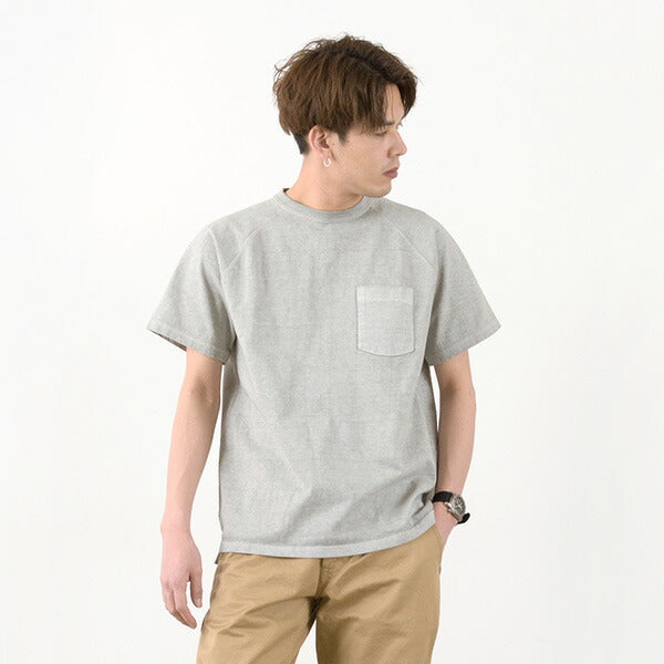 GOOD ON / GOST1101 Raglan heavy pocket T-shirt short sleeve