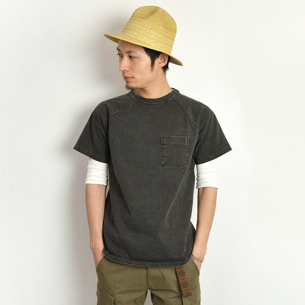 GOOD ON / GOST1101 Raglan heavy pocket T-shirt short sleeve