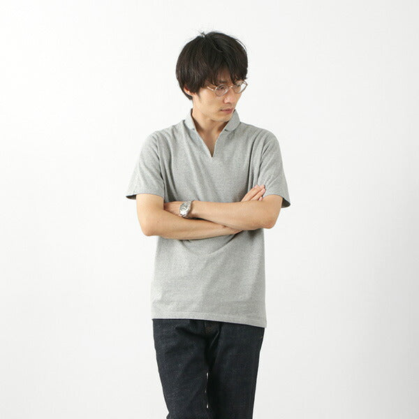 BARNS / Cozun Knit Vintage Skipper Polo Shirt