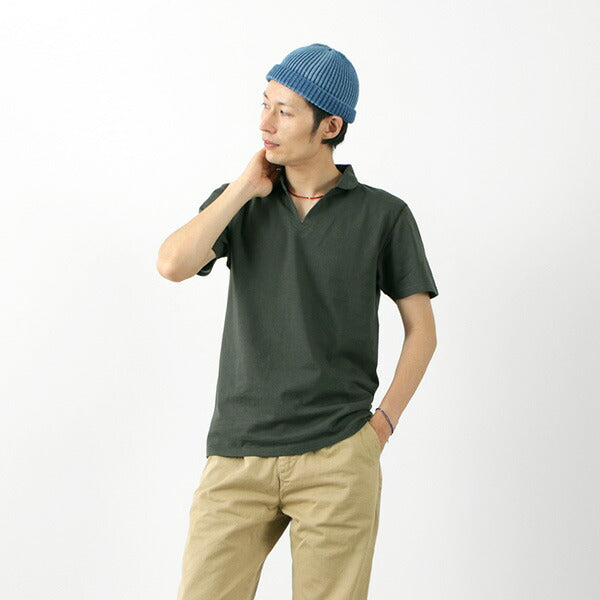 BARNS / Cozun Knit Vintage Skipper Polo Shirt