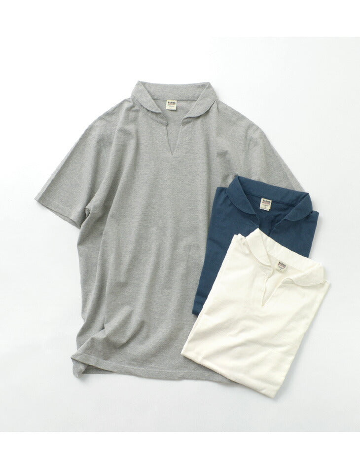 BARNS / Cozun Knit Vintage Skipper Polo Shirt