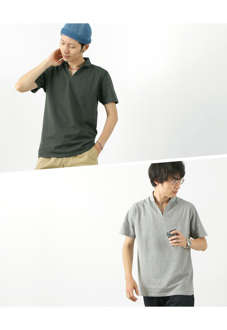 BARNS / Cozun Knit Vintage Skipper Polo Shirt