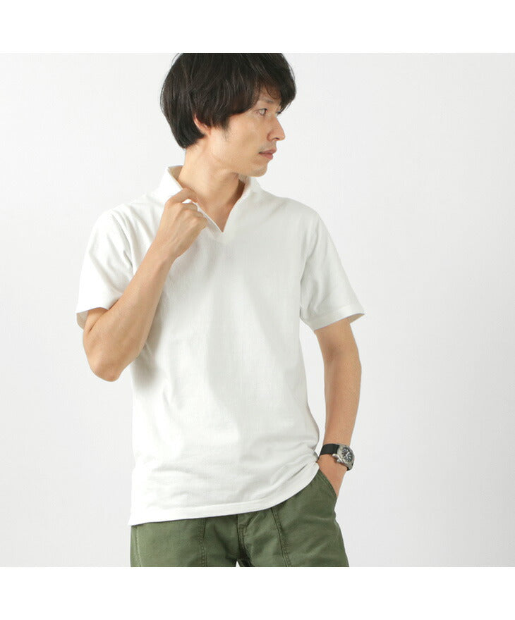 BARNS / Cozun Knit Vintage Skipper Polo Shirt