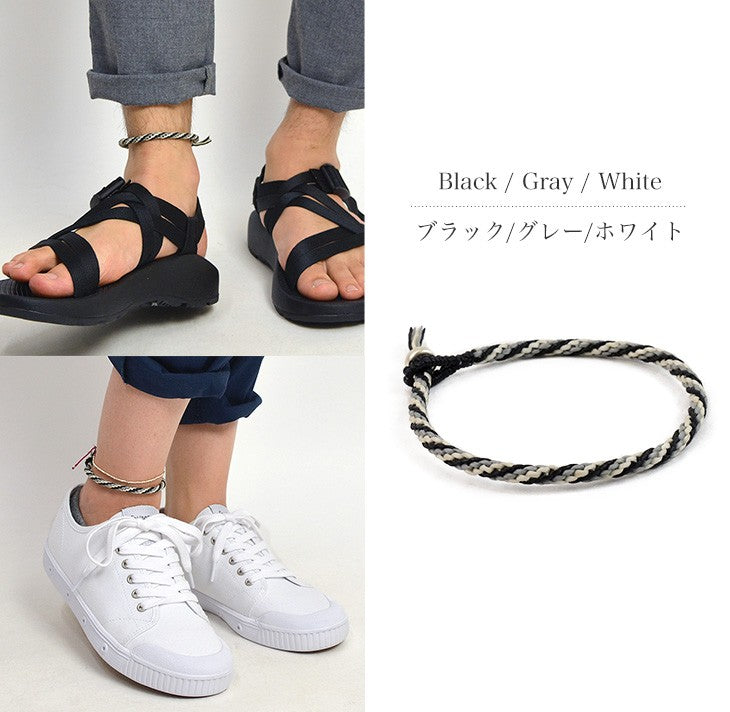 PHADUA / Braid Wax Cord Anklet