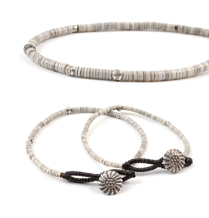 Bracelet Phadua / Shell / Bracelet de cordon de cire