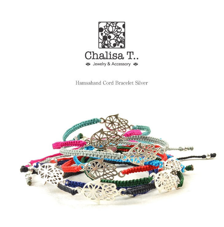 CHALISA T.. / Hamsa Hand Knotted Cord Bracelet