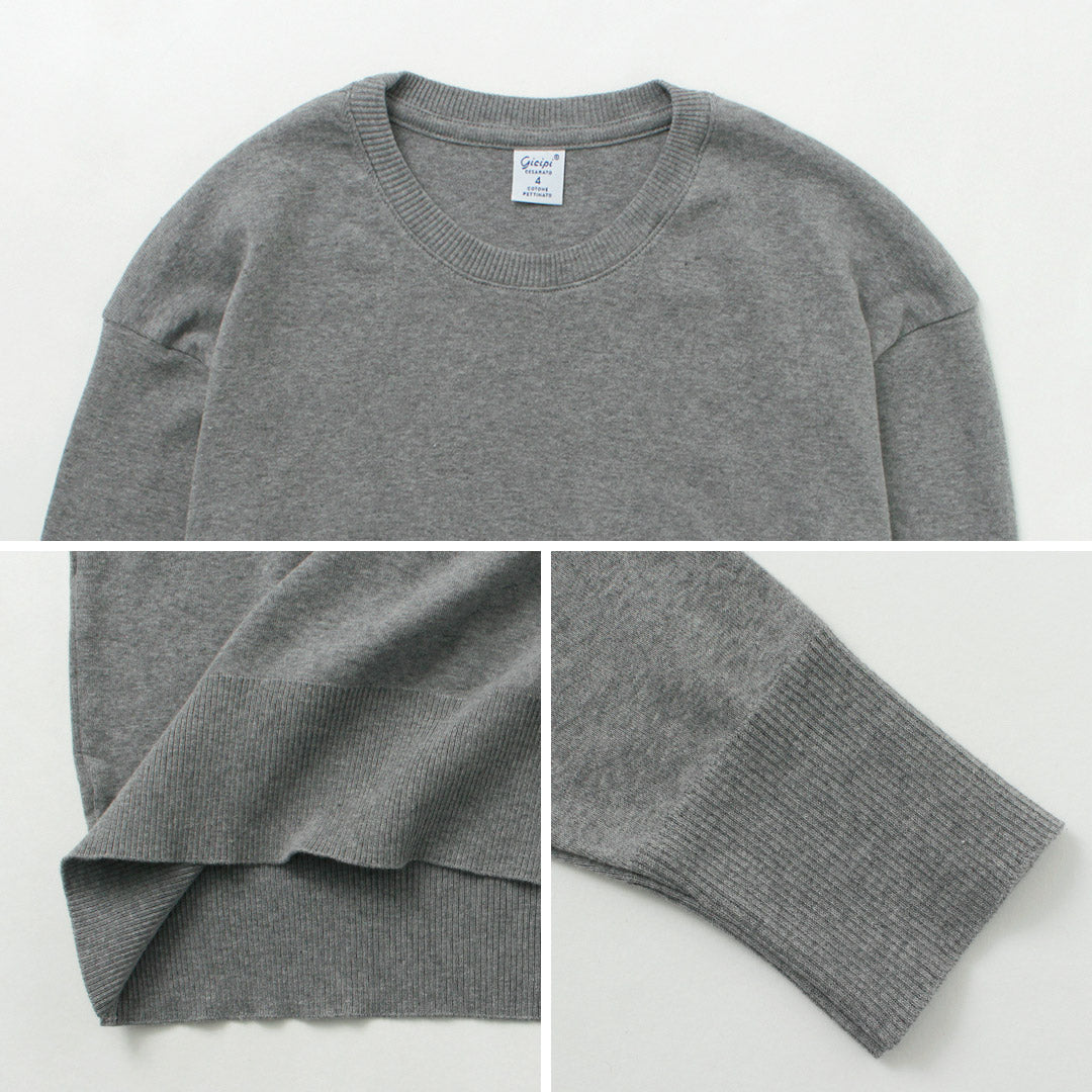 GicipiPi / Lupo Crew Neck Relajado Knit Sewned