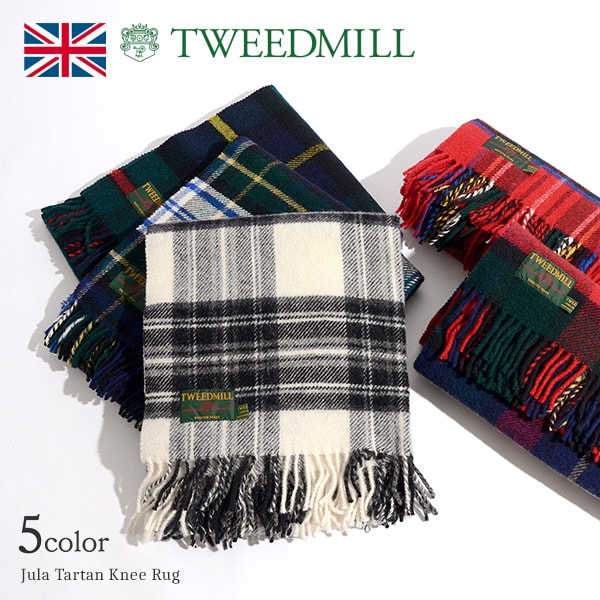 Moulin Tweed / Tartan Check Wool Knee Tapis