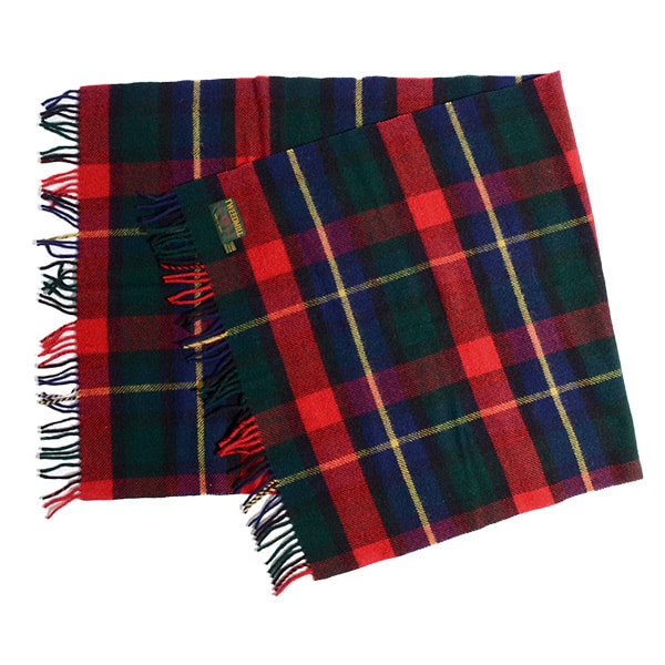 TWEED MILL / Tartan Check Wool Knee Rug