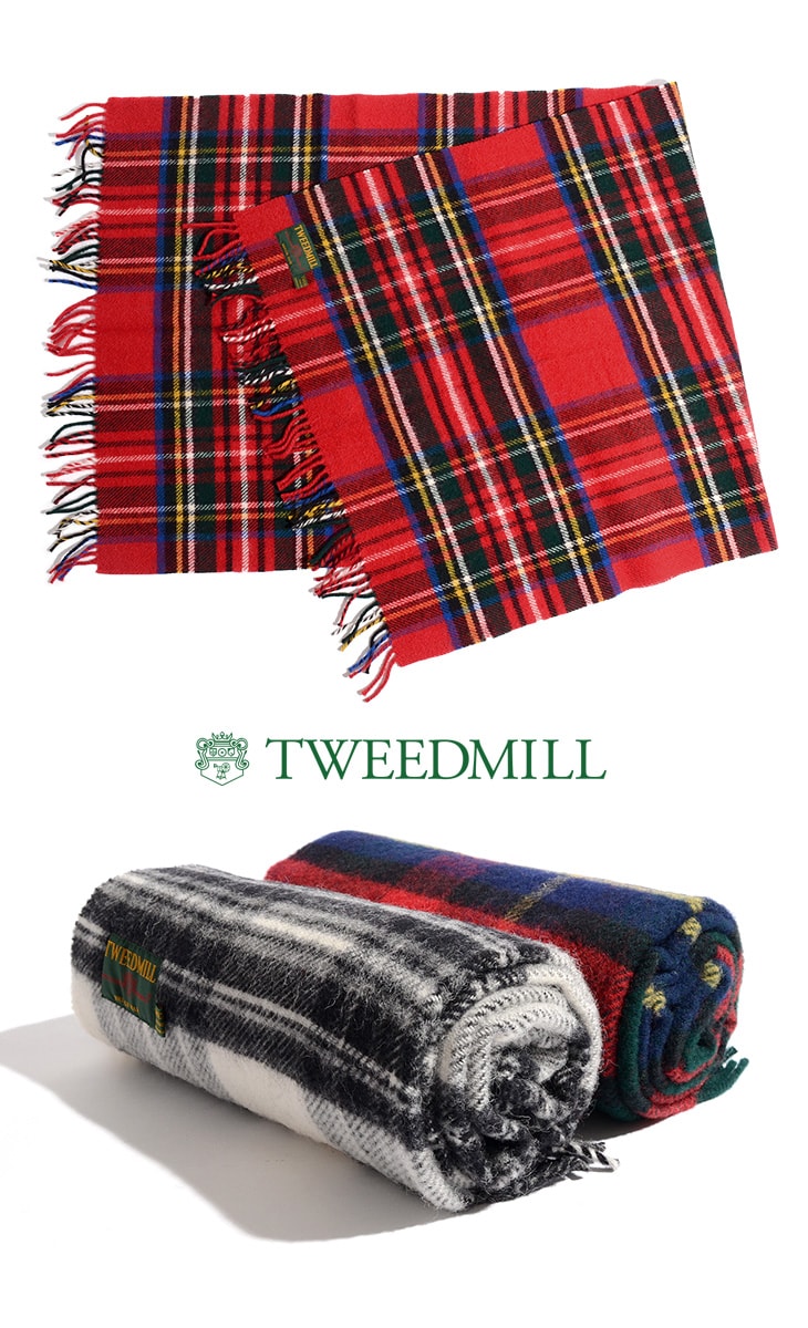 Moulin Tweed / Tartan Check Wool Knee Tapis