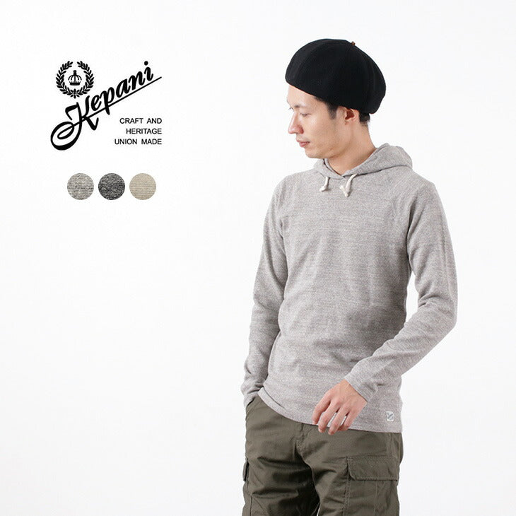 KEPANI / Hooded Pullover Raffi Stretch Milling Long Sleeves