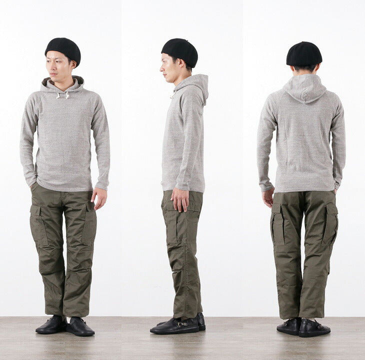 KEPANI / Hooded Pullover Raffi Stretch Milling Long Sleeves