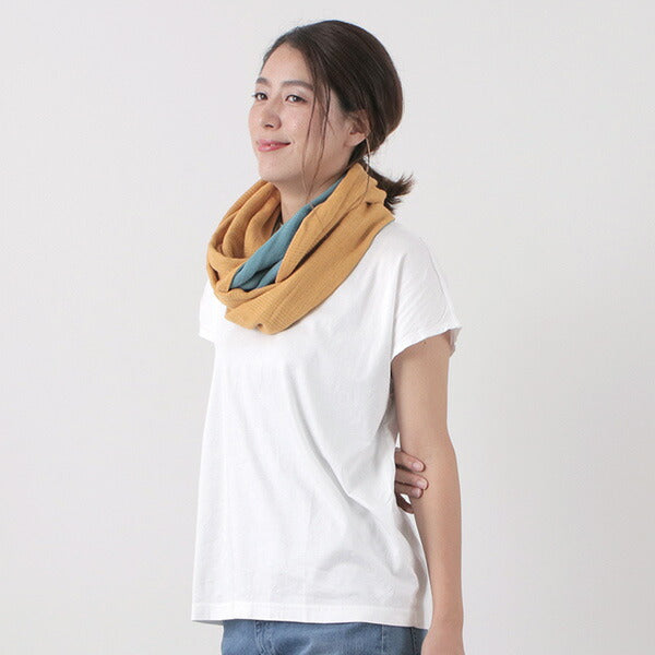 ROCOCO / 2-Tone Snood Reversible Imabari Scarf