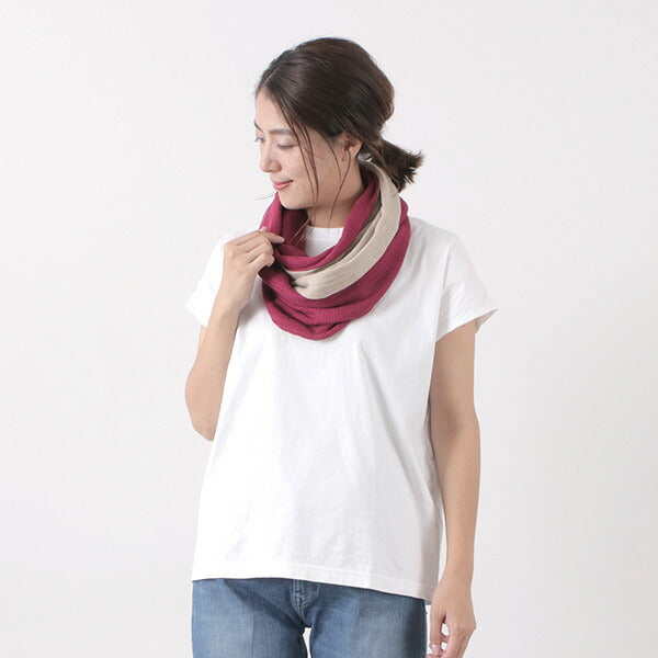 ROCOCO / 2-Tone Snood Reversible Imabari Scarf