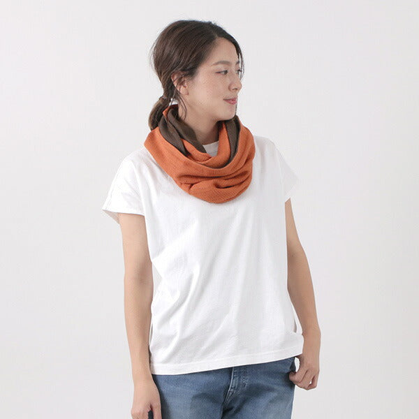 ROCOCO / 2-Tone Snood Reversible Imabari Scarf