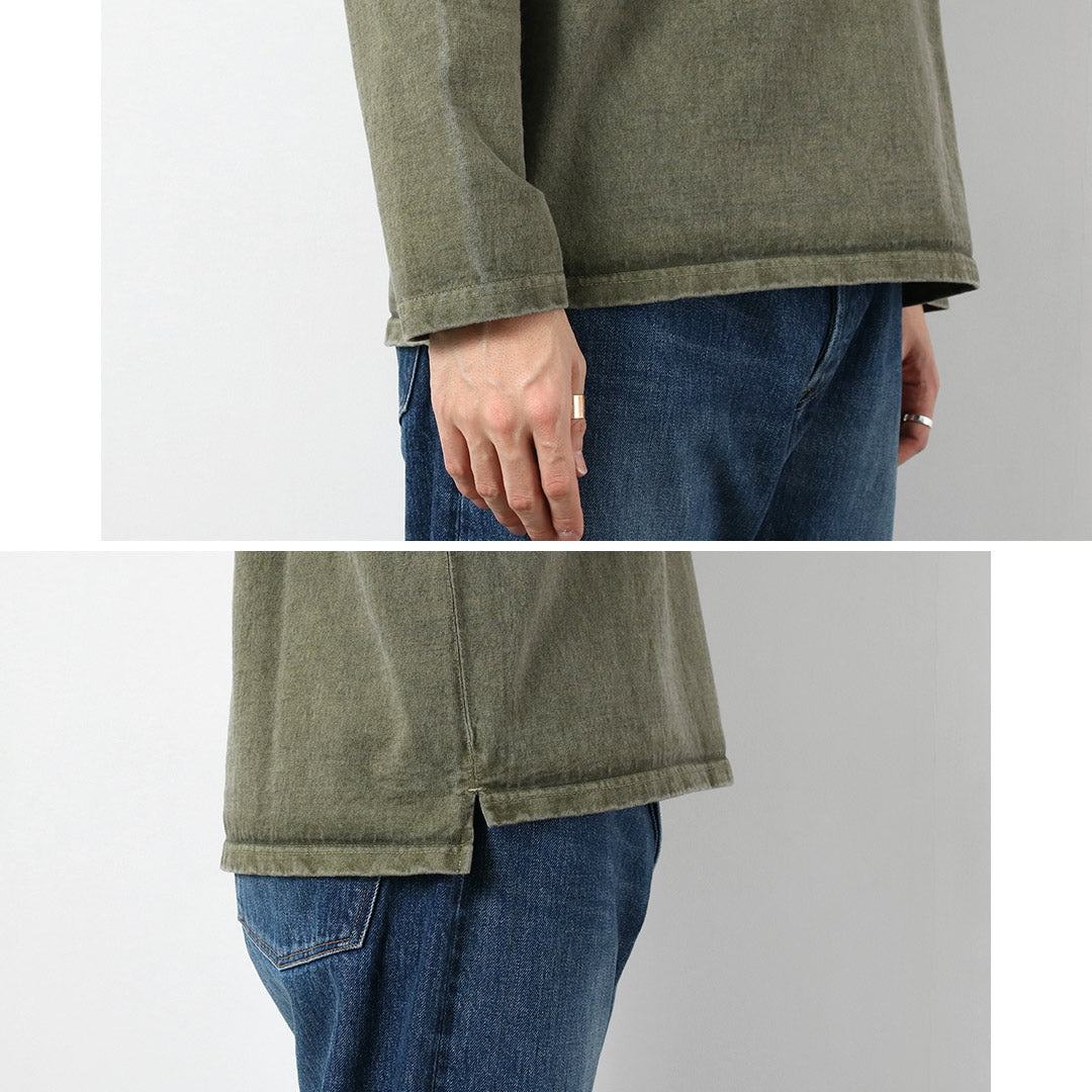 GOOD ON / Camiseta de manga larga con bolsillo raglán pesado y color exclusivo