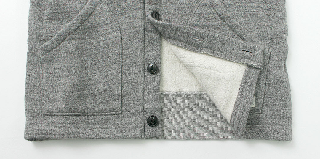 KEPANI / Sunset 2 Raffy brushed-lining sweatshirt cardigan