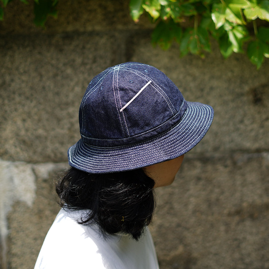 Panel de mezclilla de mayor / selvage 6 Hat - One Washed